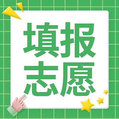 绿色插画中考填报志愿注意事项次图图片下载