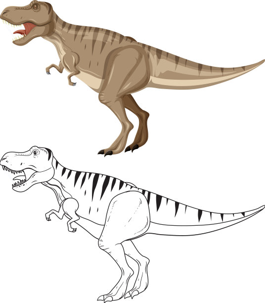 霸王龙和它的涂鸦图片下载