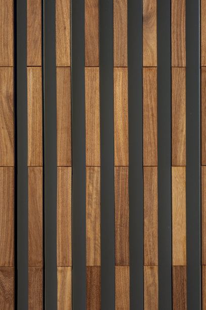 棕色木材和金属栅栏背景图片下载