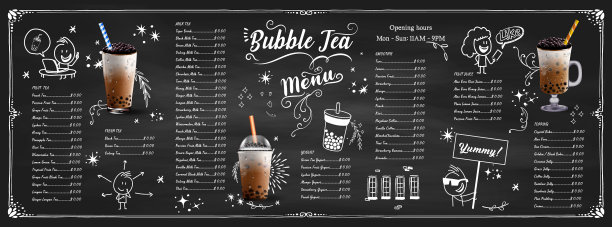 珍珠奶茶不同种类的珍珠奶茶图片下载