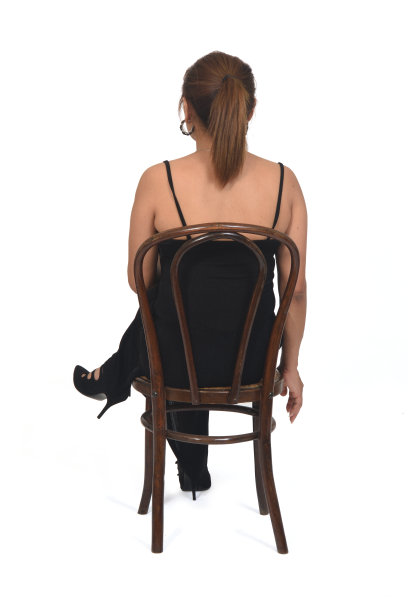 女人孤立在白色背景图片下载