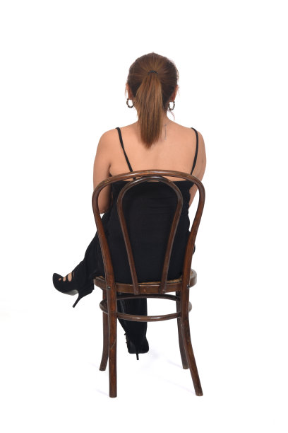 女人孤立在白色背景图片下载