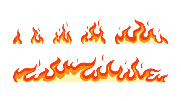 阶段火焰点燃小的红色篝火图片下载