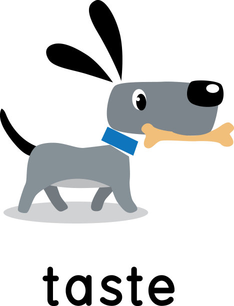 狗带着骨头五官味觉图片下载