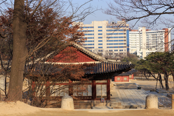 首尔的韩国佛教城市寺庙图片下载