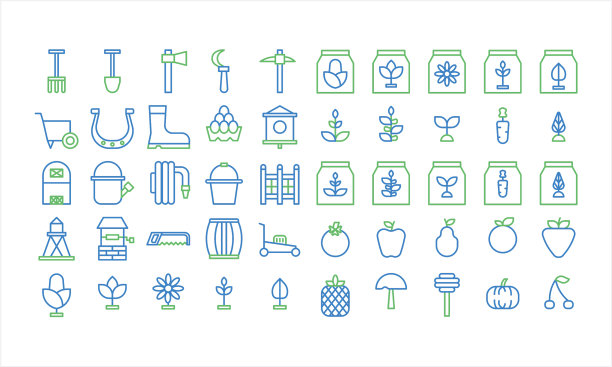 并设计农业多色风格图片下载