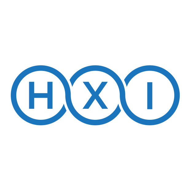 HXI字母标志设计，白色背景图片下载