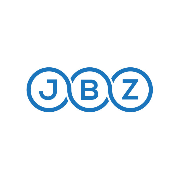 白色背景上的JBZ字母标志设计图片下载