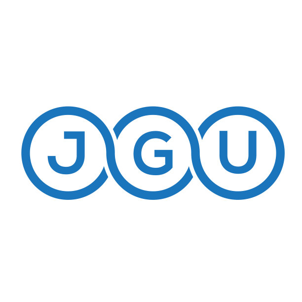 JGU字母标志设计（白色背景）图片下载