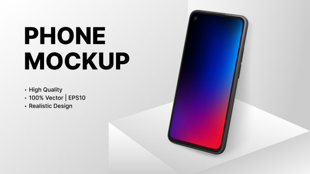 简单的智能手机模型在旋转的位置图片下载