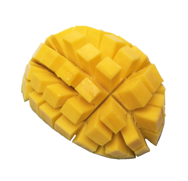 健康食品芒果水果在白色的桌子背景。图片下载