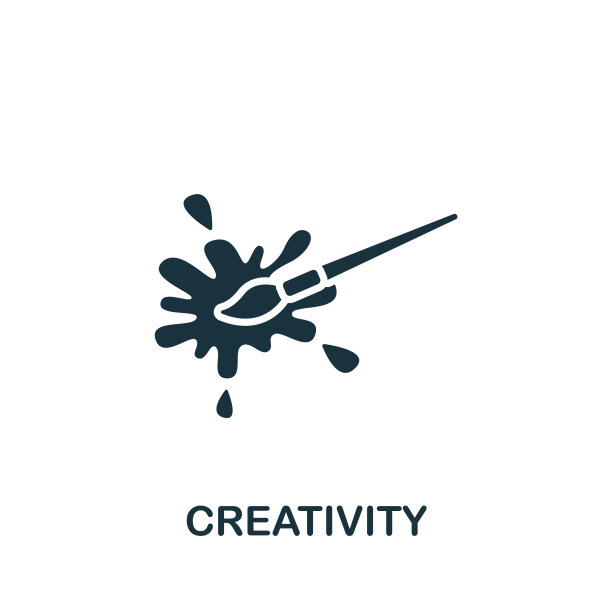 创意图标单色简单图标为图片下载