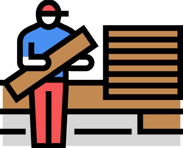 地板服务彩色图标图片下载