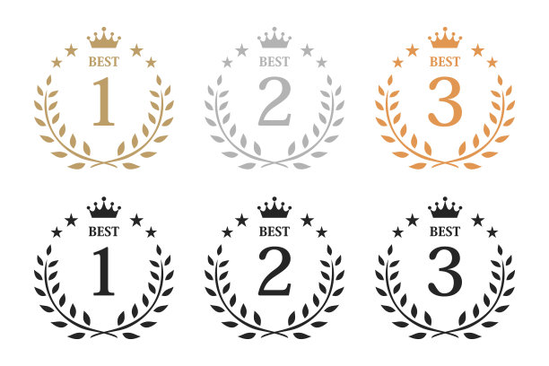 排名皇冠图标插图白色背景图片下载