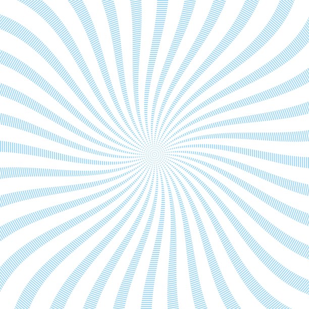 旋转蓝色集中线背景，壁纸/插图材料(矢量插图)图片下载