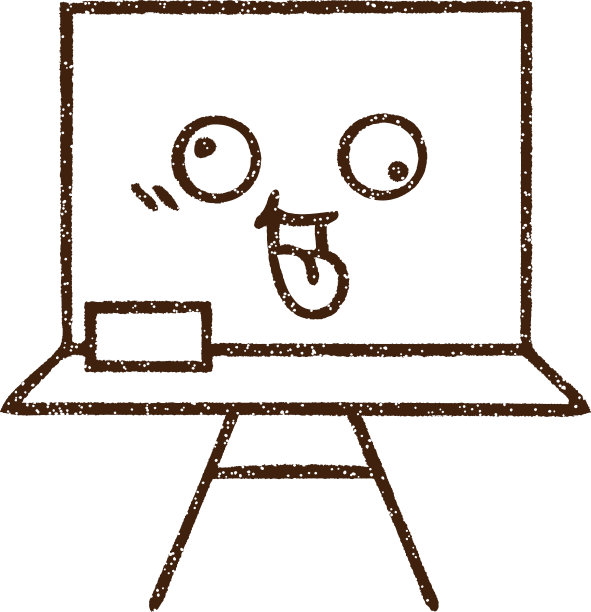 黑板上素描图片下载
