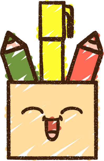 美术用品粉笔画图片下载