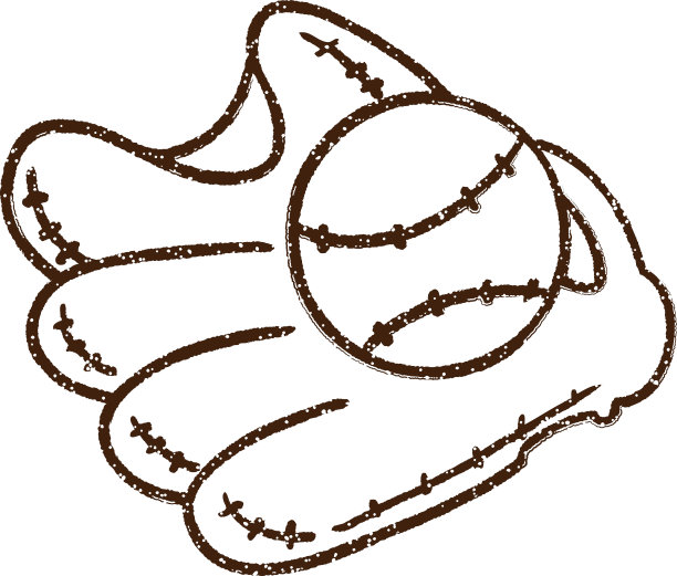 棒球米特炭画图片下载