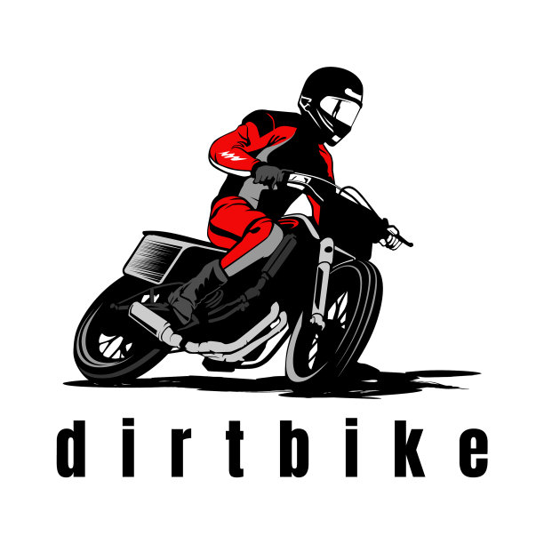 摩托车dirtbike标志设计图标图片下载