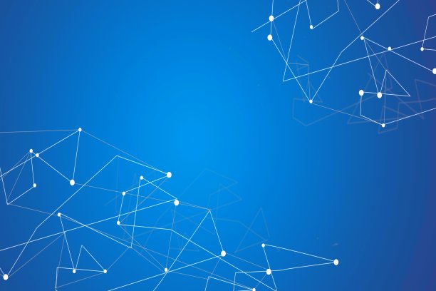 计算机生成蓝色背景线动态粒子图片下载