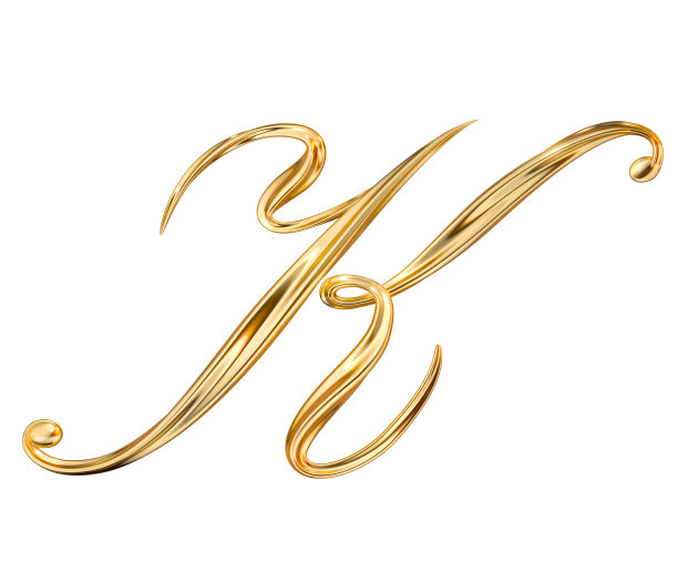 黄金字母K图片下载