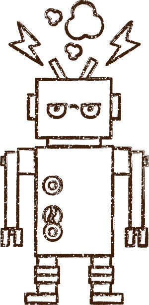 机器人素描图片下载