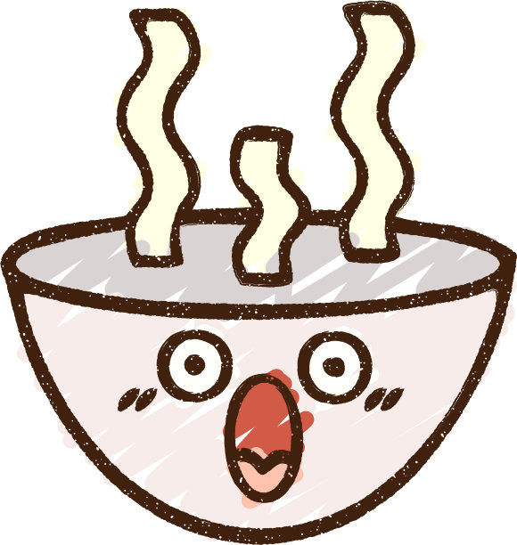 热汤粉笔画图片下载