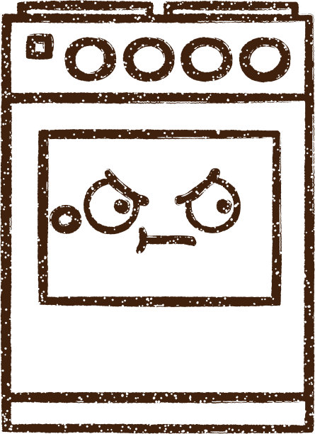 烤箱素描图片下载