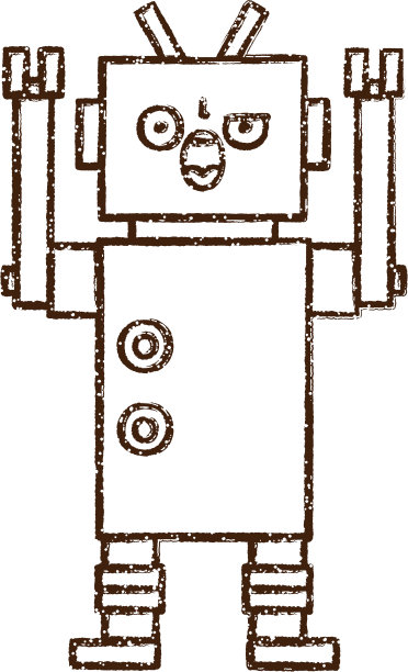 机器人素描图片下载