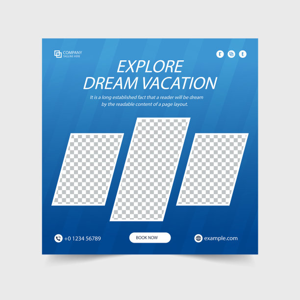 徒步旅行和旅行社宣传横幅旅游图片下载