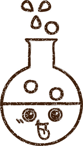 科学实验炭画图片下载