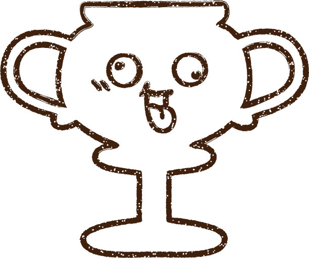 奖杯素描图片下载