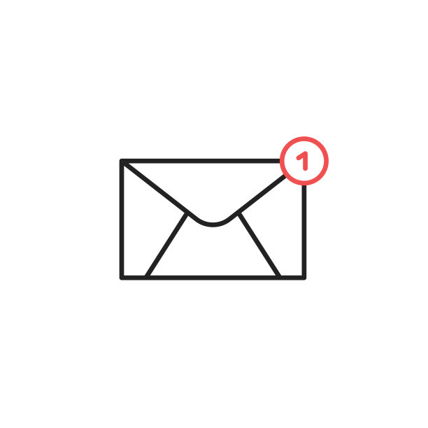 电子邮件营销图标。未读消息。高质量的彩色矢量插图。图片下载