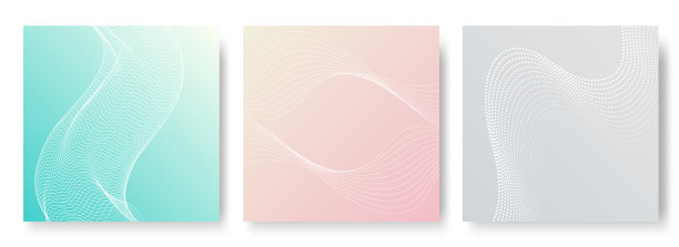 最小动态封面设计与彩色线条图片下载