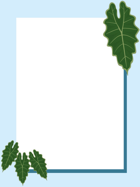 浅蓝色背景与矩形框架图片下载