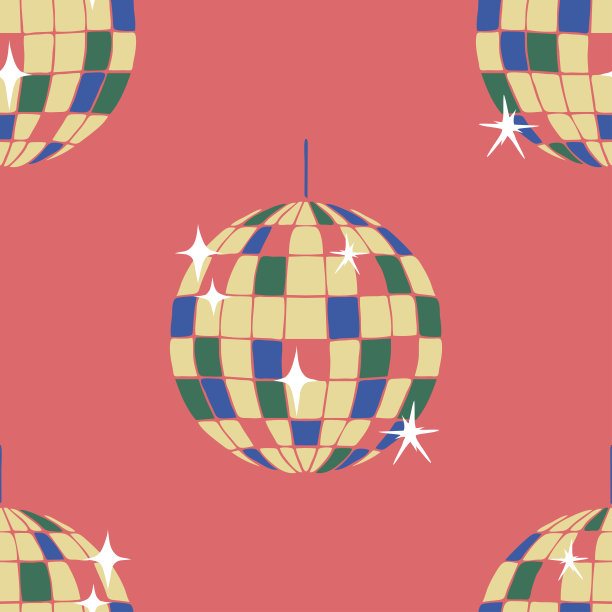 迪斯科球的复古粉色图片下载