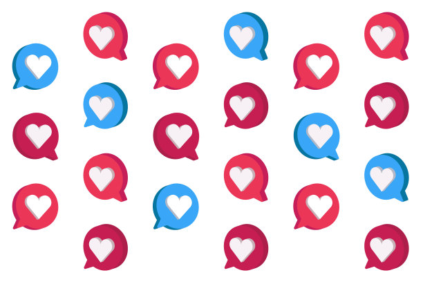 心在说话泡泡图标。爱，就像一个标志。等距,三个维度。图片下载