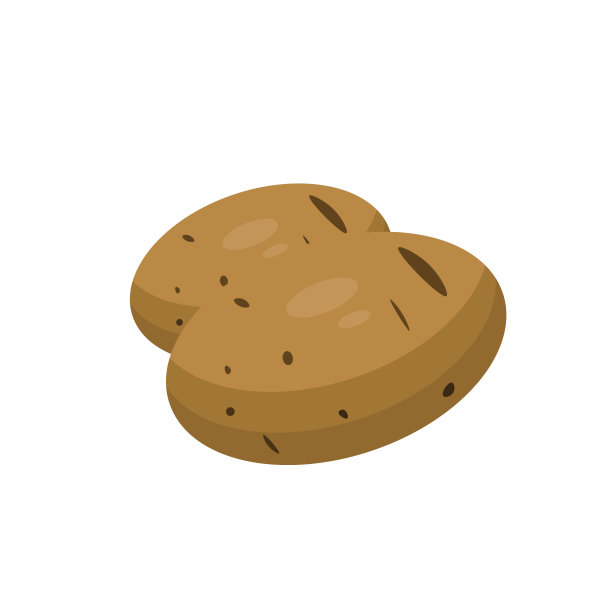 土豆蔬菜矢量图标五颜六色.....每股收益10。土豆平面插图…农业市场的产品。素食……新鲜健康的有机食品…素食的作物概念。孤立在白色的。图片下载