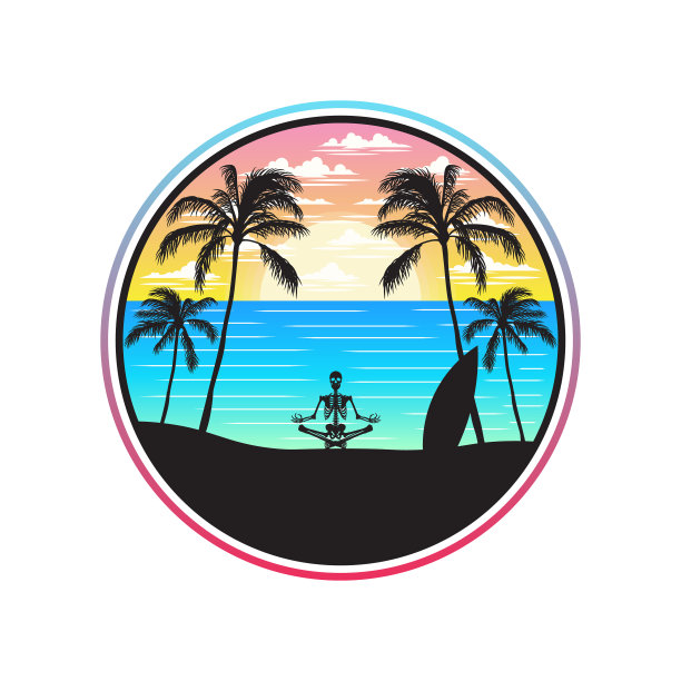 海洋和海滩全景景观图片下载