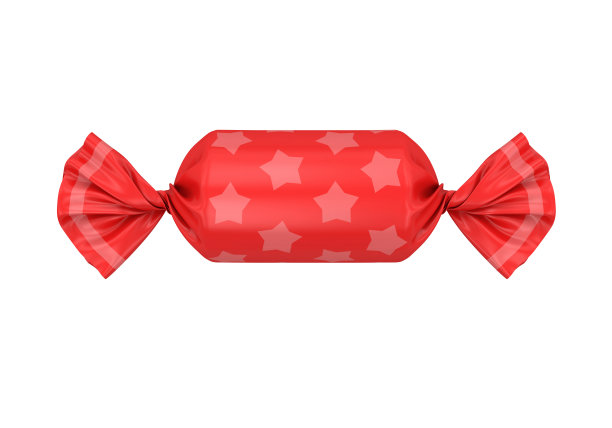 糖果孤立在白色背景，3d渲染图片下载