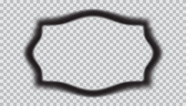 旧框架电影叠加纹理透明背景在复古风格。模糊的复古电影strip。电影矩形边框电影院设计元素。图片下载