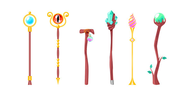 一套魔法杖图片下载