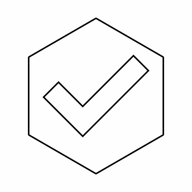 打勾，打勾，接受，批准，是，正确，Ok，正确的选择，任务完成，投票。-矢量标记符号。黑色轮廓设计。孤立的图标。图片下载