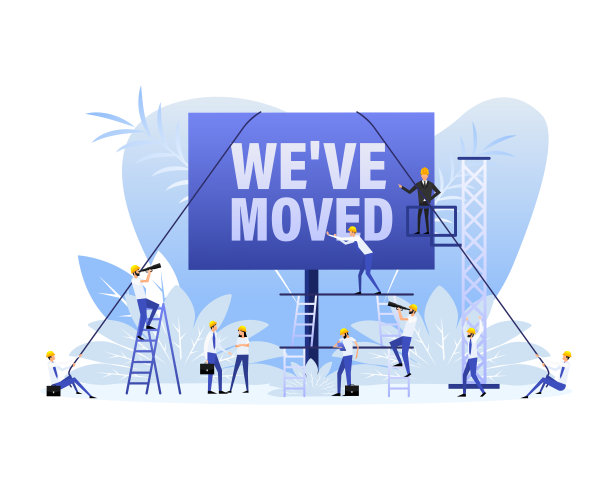 颜色我们已经搬平了风格与人。定位标志的概念，如电子商务交付或转移标签图片下载