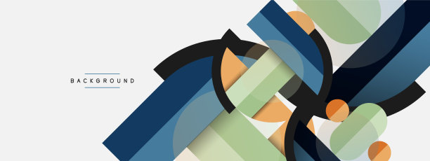 圆形几何形状，线条和圆圈图片下载