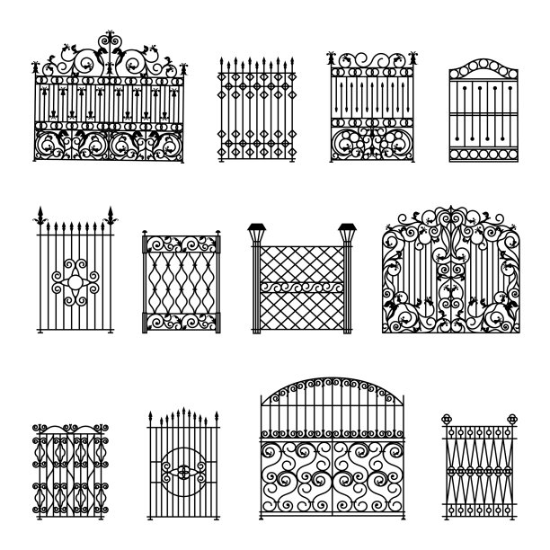 门套设计黑白图案图片下载