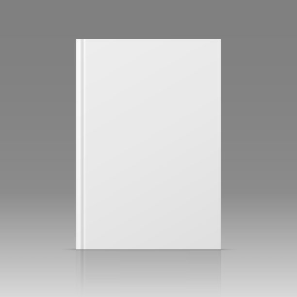 现实站立的3d书籍模型与白色图片下载