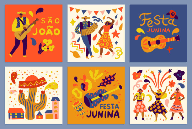 Festa junina农民音乐节拉丁裔图片下载