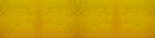 古老的黄色，复古，破旧的缎，阿拉贝斯克拼接瓷砖石头混凝土水泥墙纹理背景横幅全景图片下载