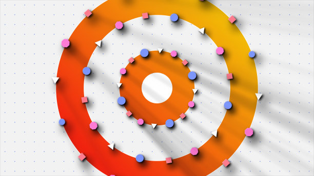 抽象几何形状阵列深度背景图片下载